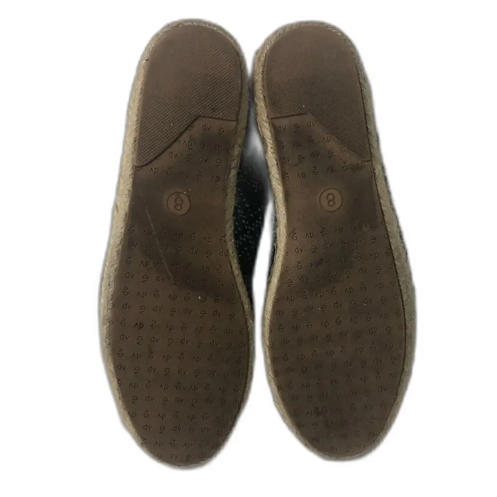 DOLCE VITA Sneakers Women's Size 8 Navy Ottie Espadrille Shoes Beaded Slip On